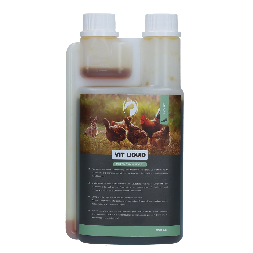 Multivitamine lichide pentru găini, 500 ml – Excellent Vit Liquid Multivitamine Hobby - imagine 1