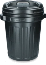 Recipient pentru furaje cu închidere prin rotire, 40 l, negru - imagine 2