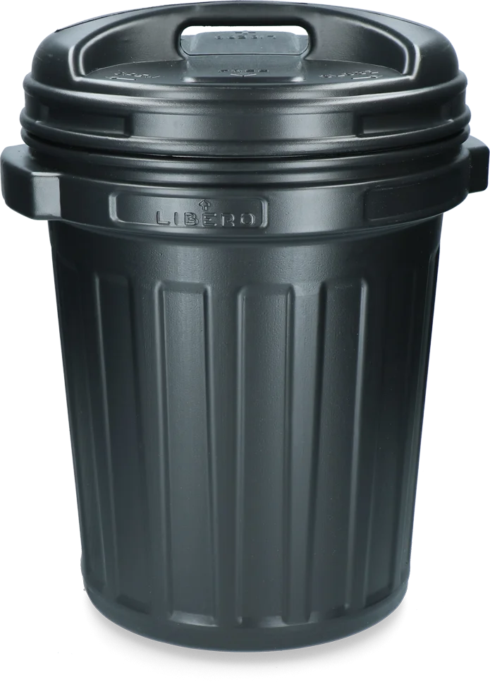 Recipient pentru furaje cu închidere prin rotire, 40 l, negru - imagine 2