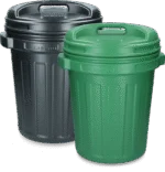 Recipient pentru hrană cu capac rotativ, 40 l, verde
