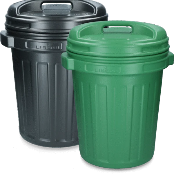 Recipient pentru hrană cu capac rotativ, 40 l, verde