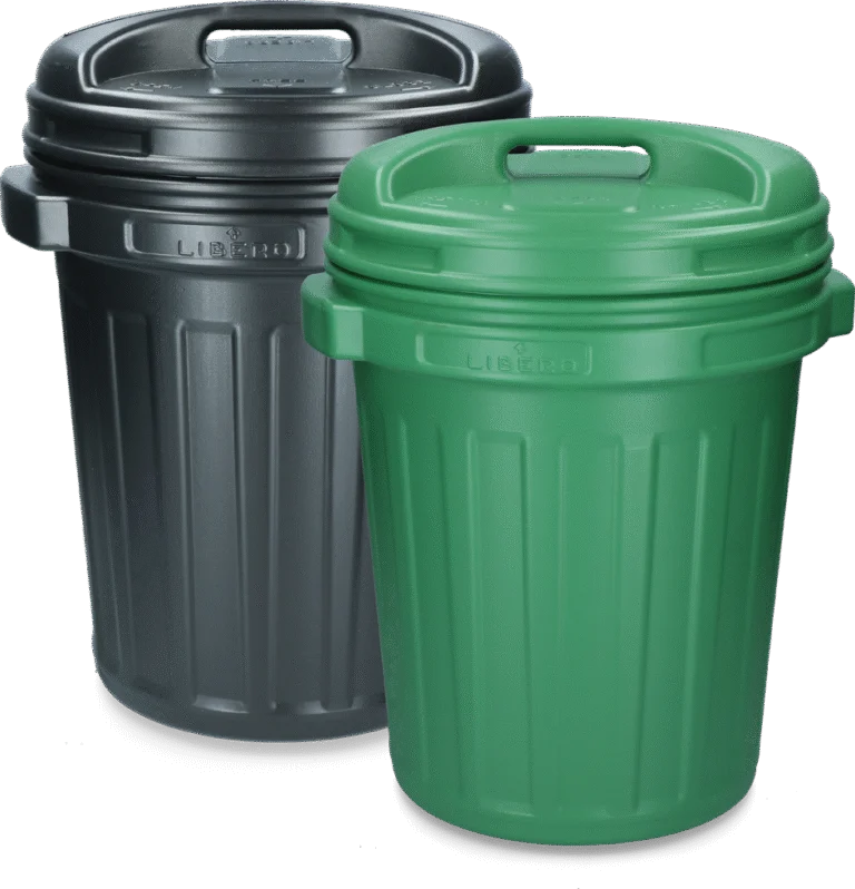 Recipient pentru hrană cu capac rotativ, 40 l, verde