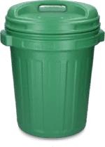 Recipient pentru hrană cu capac rotativ, 40 l, verde - imagine 2