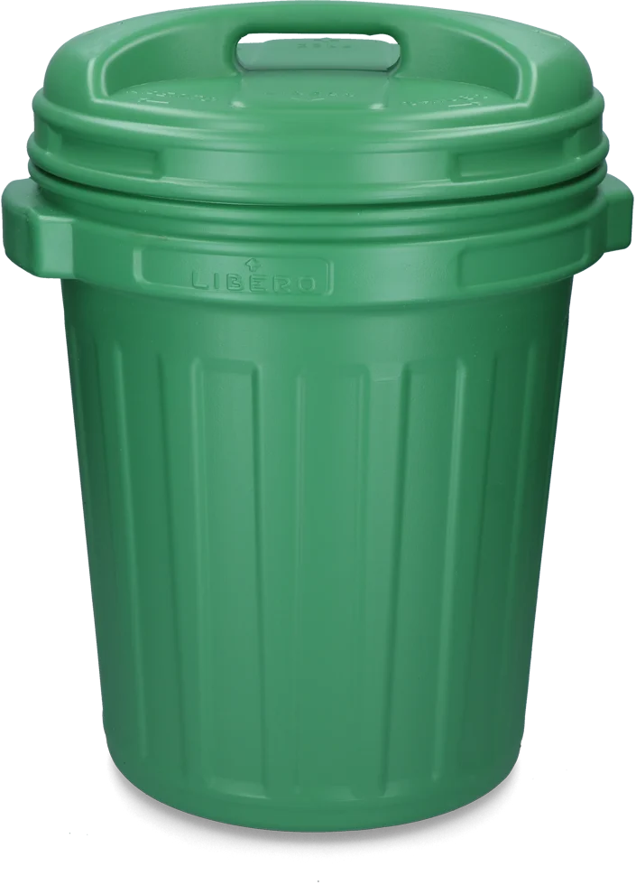 Recipient pentru hrană cu capac rotativ, 40 l, verde - imagine 2