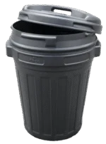 Recipient pentru furaje cu închidere prin rotire, 70 l, negru - imagine 3