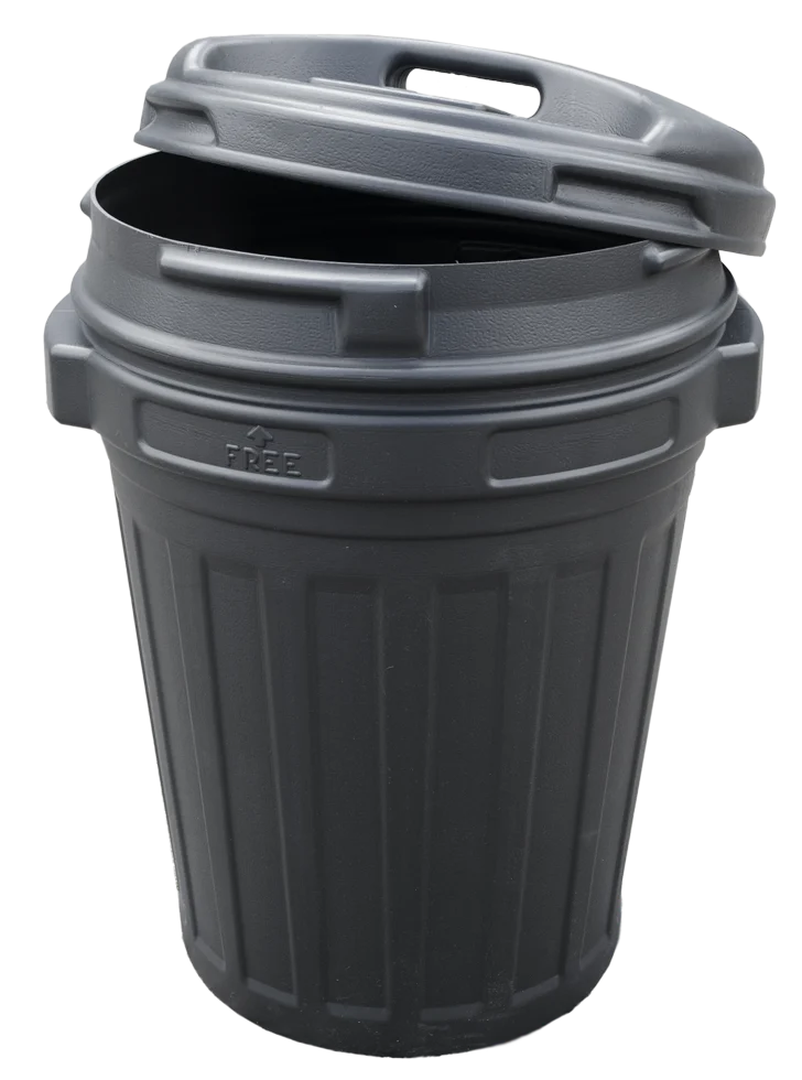 Recipient pentru furaje cu închidere prin rotire, 70 l, negru - imagine 3