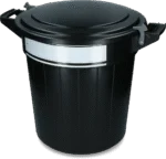 Recipient pentru furaje cu capac și închizătoare, 40 l – Vplast - imagine 3