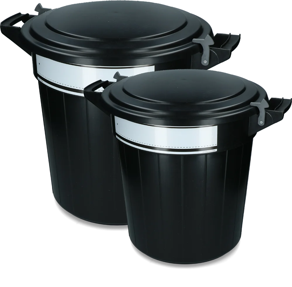 Recipient pentru furaje cu capac și închizătoare, 40 l – Vplast - imagine 2
