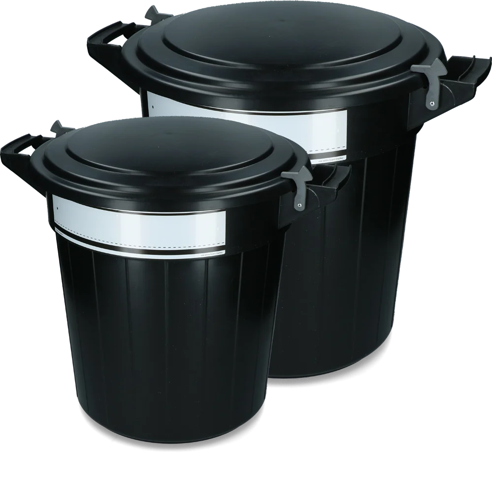 Recipient pentru furaje cu capac și închizătoare, 40 l – Vplast - imagine 1
