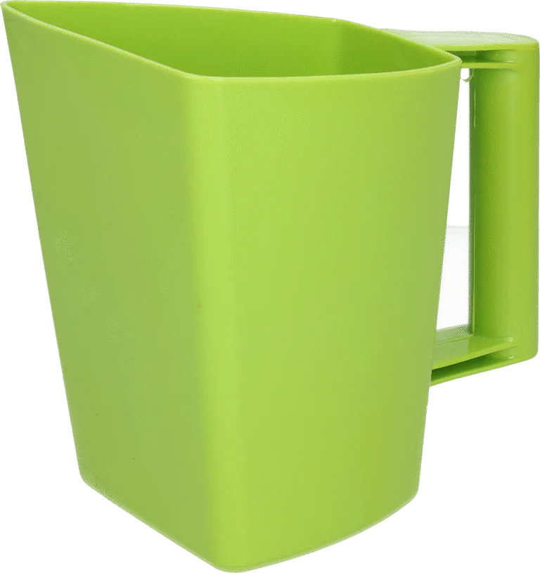 Lingură de furajare din plastic cu gradație de volum, 2 l, Verde – Vplast Plus