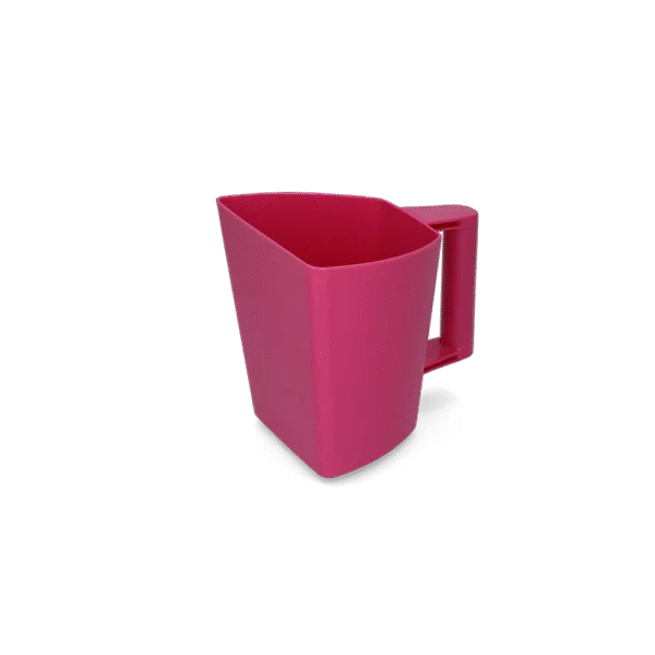 Lopată pentru furaje din plastic cu gradație, 2 l, roz – Vplast Plus