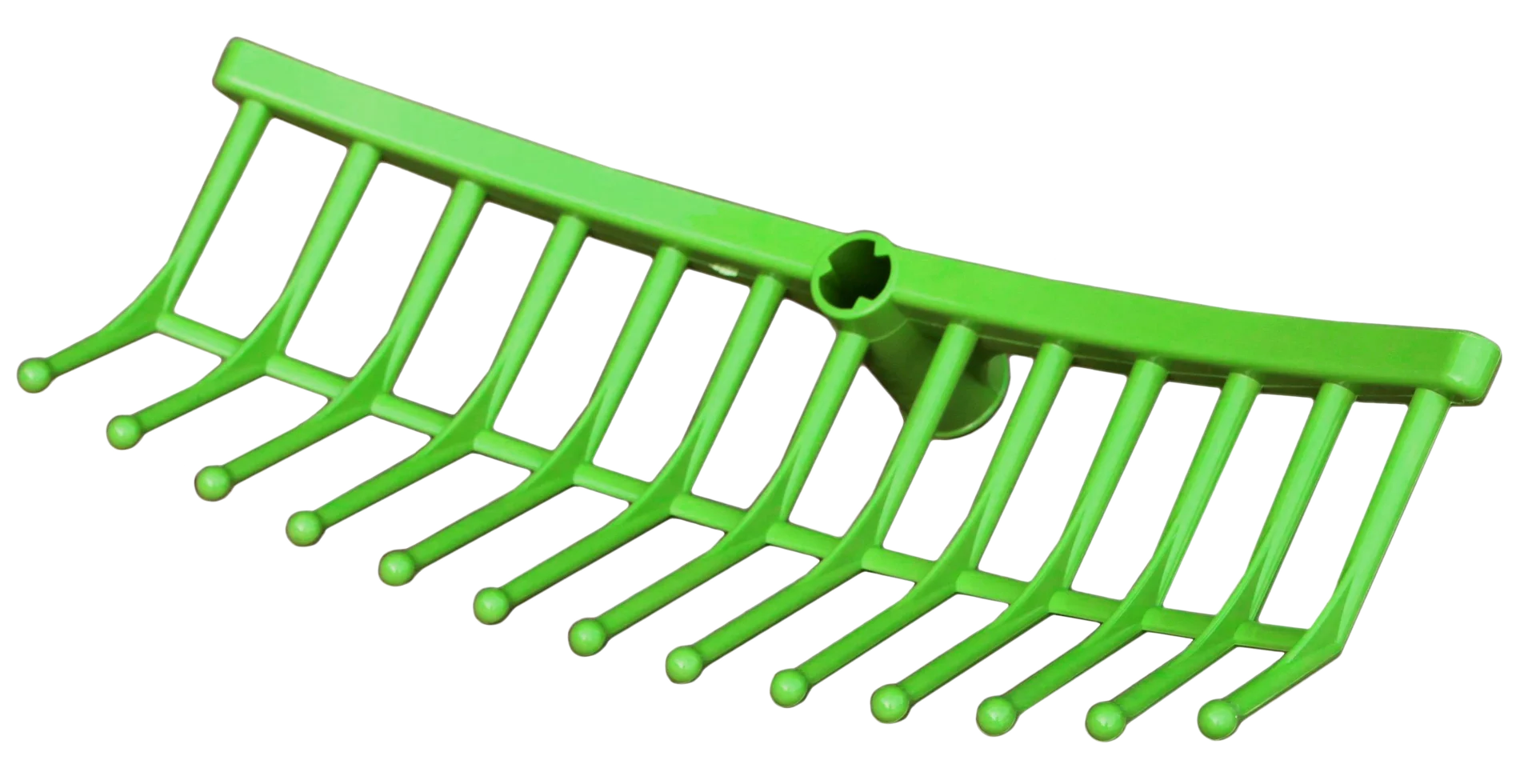 Greblă pentru furaje din plastic verde, diametrul orificiului 26 mm - imagine 1
