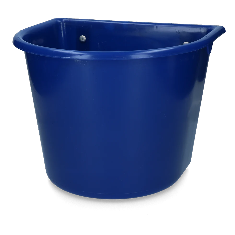 Vas de hrănire suspendabil cu cârlige, 15 l, albastru închis – Vplast - imagine 1
