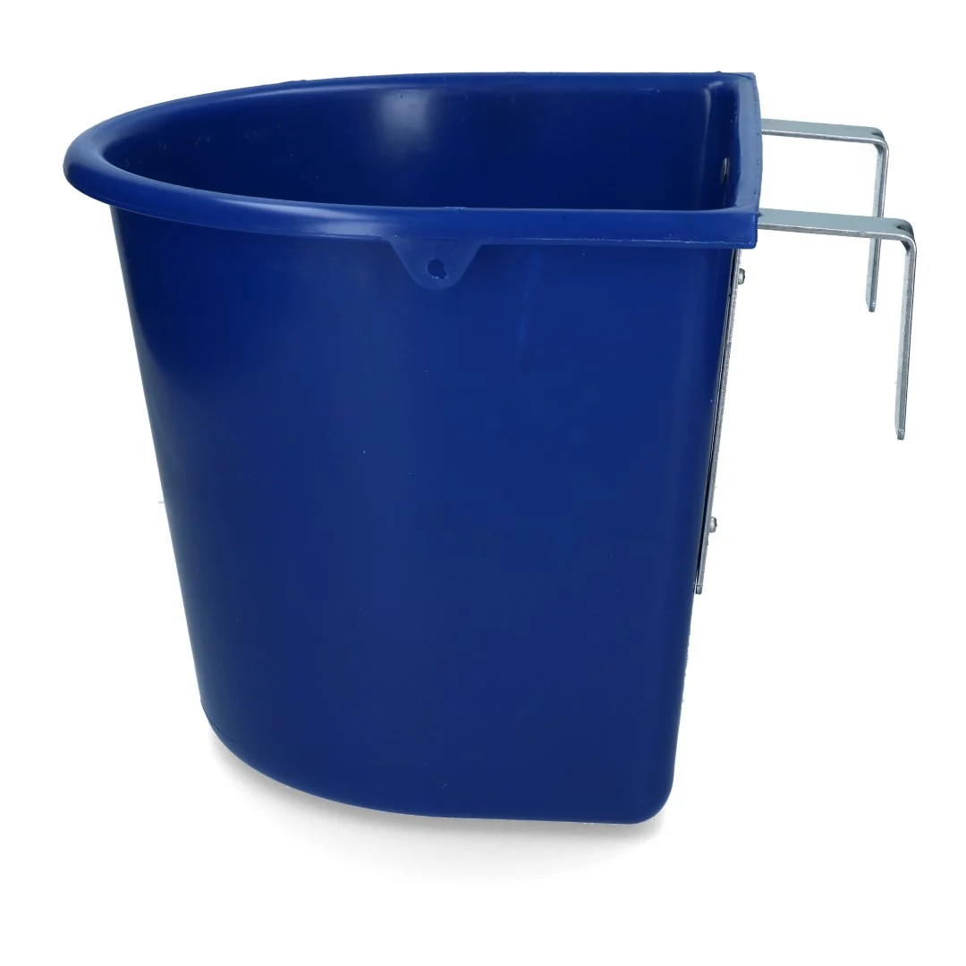 Vas de hrănire suspendabil cu cârlige, 15 l, albastru închis – Vplast - imagine 2