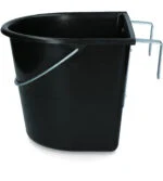 Vas de hrană cu cârlige de agățare și mâner, 15 l, negru – Vplast