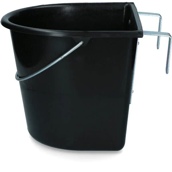 Vas de hrană cu cârlige de agățare și mâner, 15 l, negru – Vplast