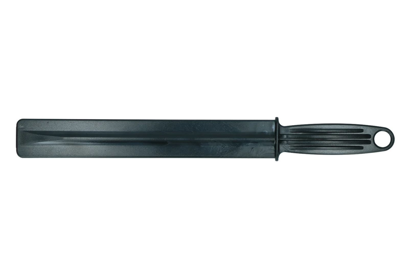 Paletă din plastic pentru amestecat furaje, cu orificiu de agățare, 38 cm, neagră – Vplast - imagine 1