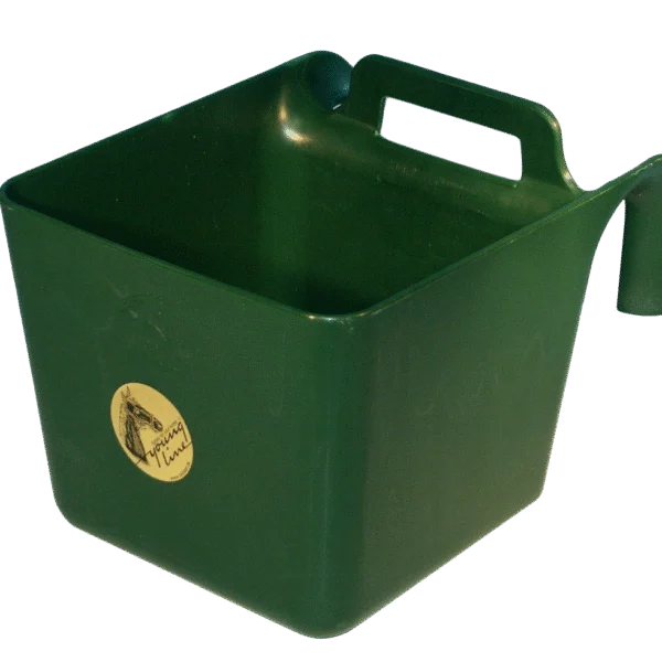 Recipient suspendabil pentru furaje, pentru cai, cu mâner, 11 l, verde – Ok-Plast