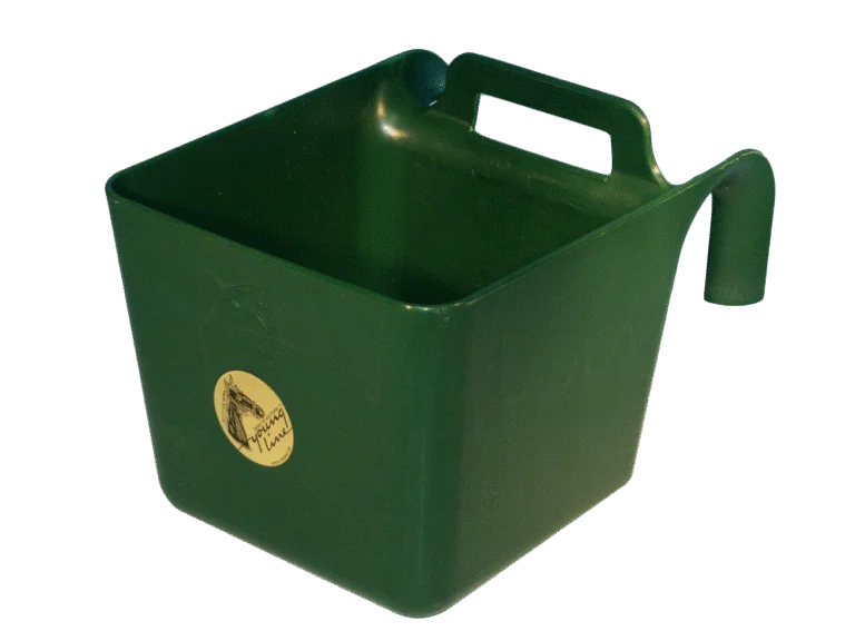 Recipient suspendabil pentru furaje, pentru cai, cu mâner, 11 l, verde – Ok-Plast
