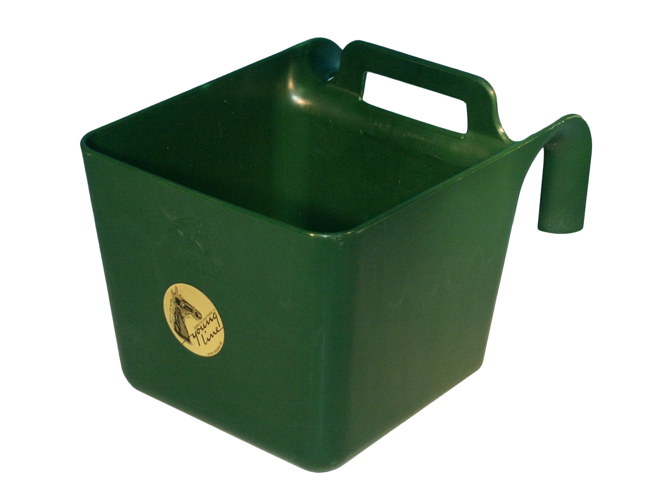 Recipient suspendabil pentru furaje, pentru cai, cu mâner, 11 l, verde – Ok-Plast - imagine 1