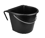 Recipient suspendabil pentru hrana cailor, cu mâner metalic, 15 l, Negru – Vplast - imagine 2