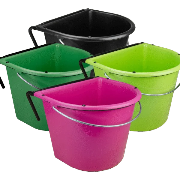 Găleată suspendată pentru cai cu mâner metalic, 15 l, roz – Vplast