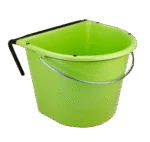 Vas de hrană pentru cai, de agățat, cu mâner metalic, 15 l, Verde – Vplast - imagine 2