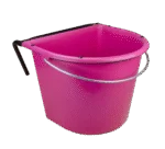 Găleată suspendată pentru cai cu mâner metalic, 15 l, roz – Vplast - imagine 2