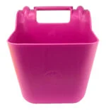 Recipient suspendabil pentru furaje, pentru cai, cu mâner, 14 l, roz – Ok-Plast - imagine 2