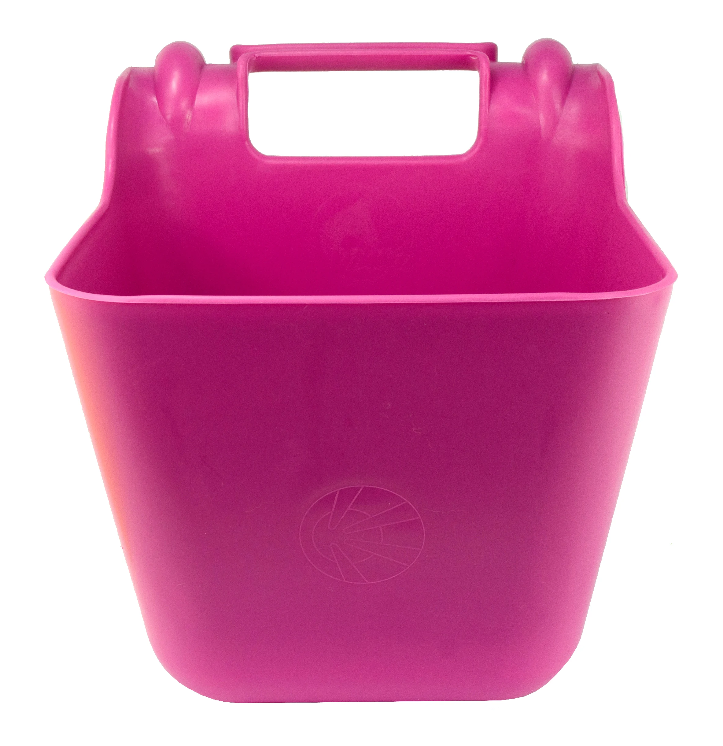 Recipient suspendabil pentru furaje, pentru cai, cu mâner, 14 l, roz – Ok-Plast - imagine 2