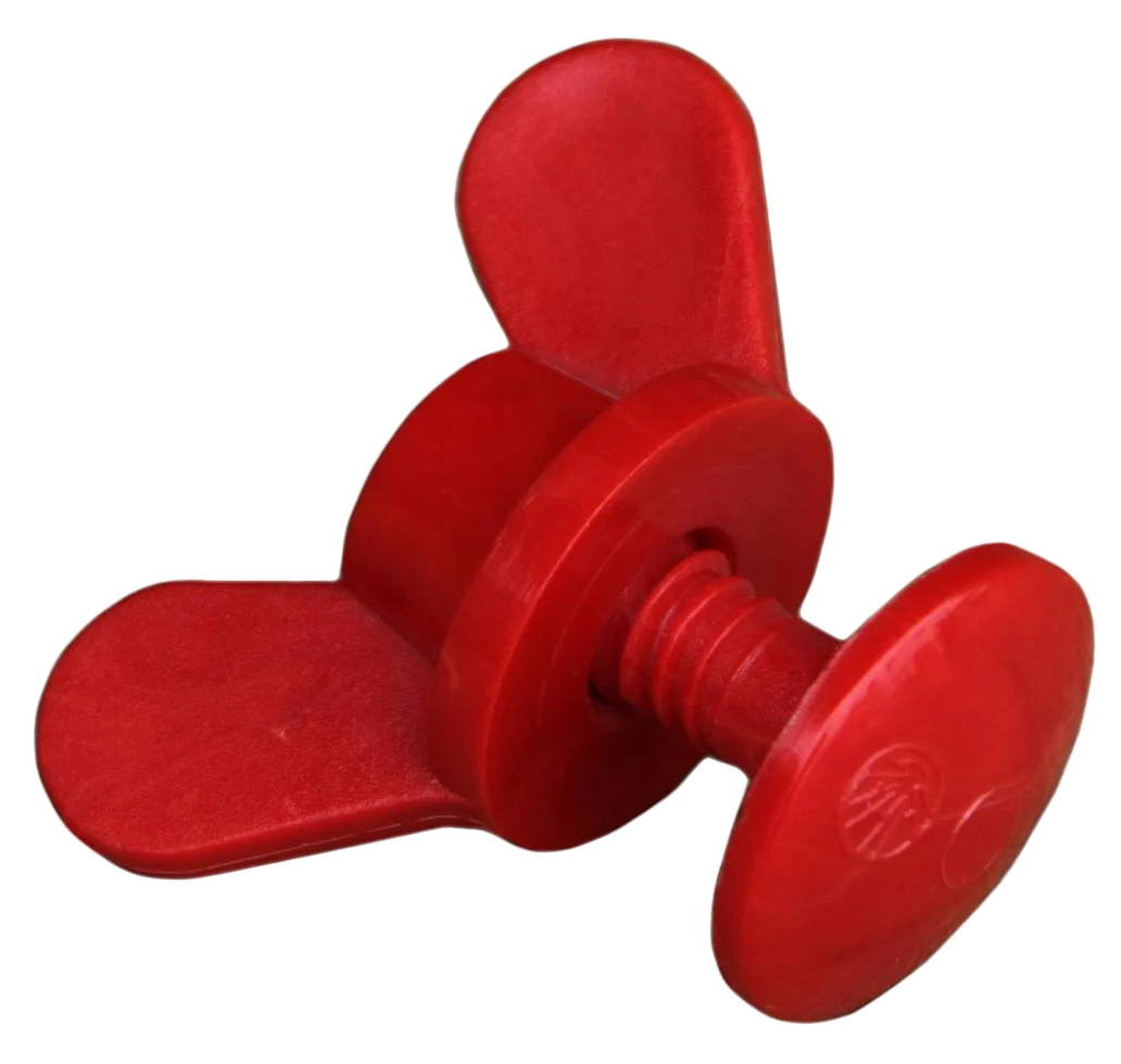 Dop filetat pentru scurgerea apei din jgheabul de furajare, cu piuliță fluture, 3 cm – Ok-Plast - imagine 1