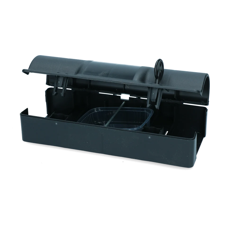 Stație de intoxicare pentru șobolani, cu cheie și închidere dublă, 25,5 x 11,2 x 8 cm – Hofman Pest Control Rat Tunnel - imagine 1