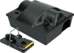 Stație de intoxicare pentru șobolani, cu capcană pentru șobolani și cheie, 23,5 x 19,5 x 10,5 cm – Hofman Pest Control Dual Bait