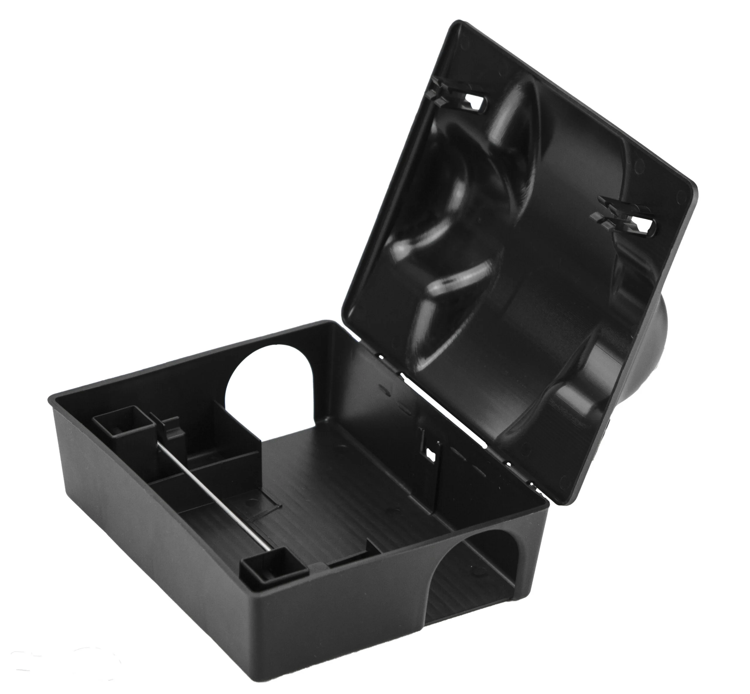 Stație de intoxicare pentru șobolani, cu capcană pentru șobolani și cheie, 23,5 x 19,5 x 10,5 cm – Hofman Pest Control Dual Bait - imagine 2