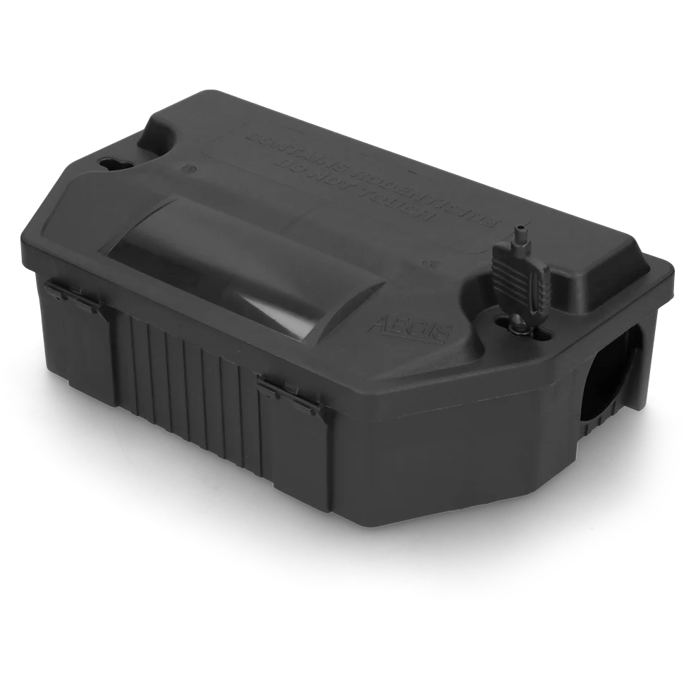 Stație de intoxicare pentru șobolani, cu cheie, 33 x 21 x 10 cm – Hofman Pest Control Aegis Mini Rat - imagine 1