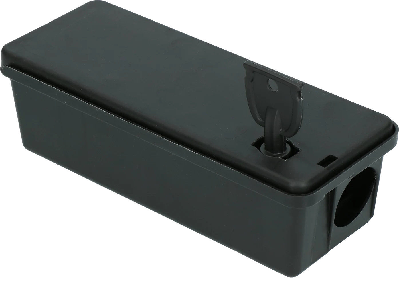 Stație de intoxicare pentru șoareci, în formă de tunel, cu cheie, 17,3 x 6,9 x 5,2 cm – Hofman Pest Control - imagine 1
