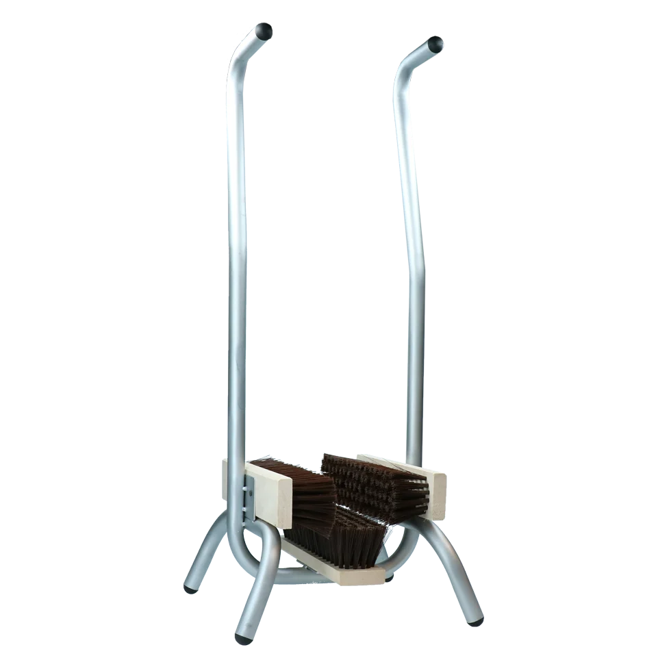 Curățător de încălțăminte de 83 cm, cu suport pentru mână și 3 perii - imagine 1