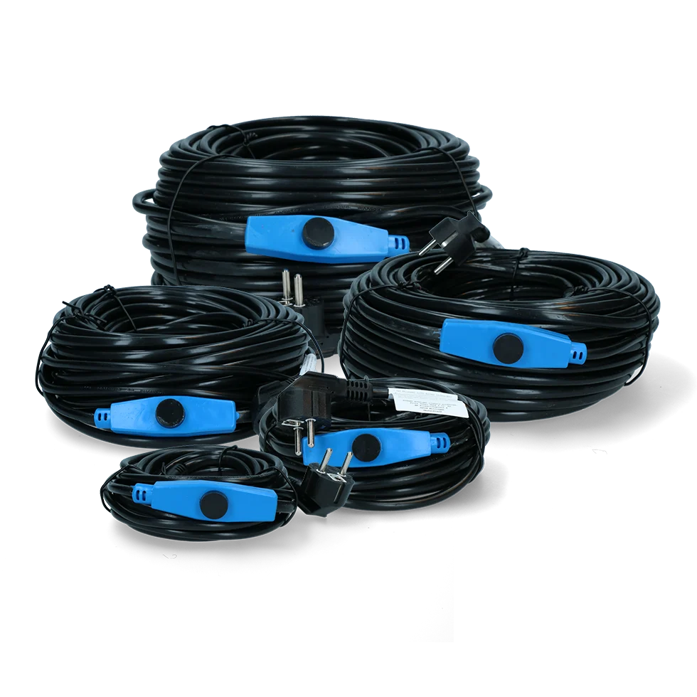 Cablu antigel pentru conducte de apă cu termostat, 1 m, 17 W – Gobel - imagine 4