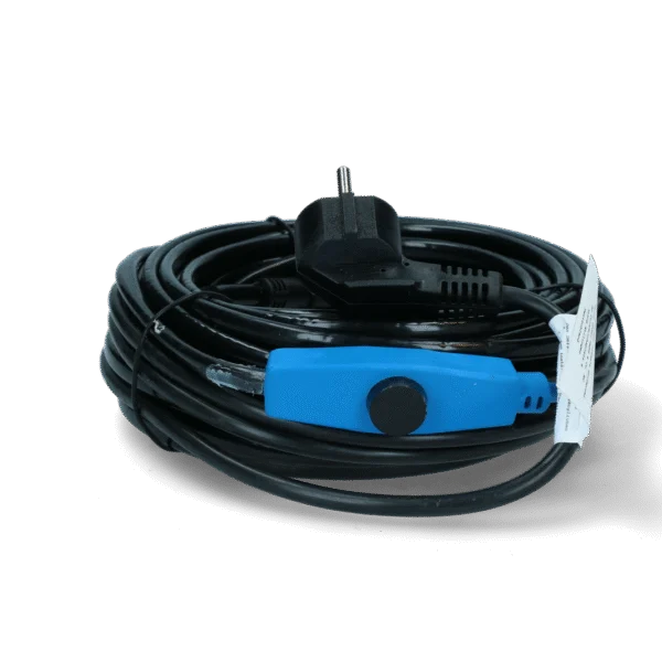 Cablu antigel pentru conducte de apă cu termostat, 14 m, 224 W – Gobel