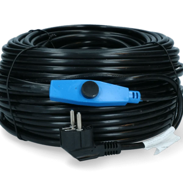 Cablu antigel pentru conducte de apă cu termostat, 48 m, 768 W – Gobel