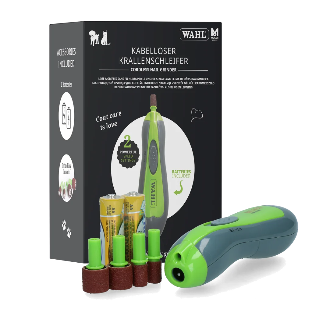 Pilă de unghii pentru câini și pisici, fără fir, cu 4 capete – Wahl - imagine 1
