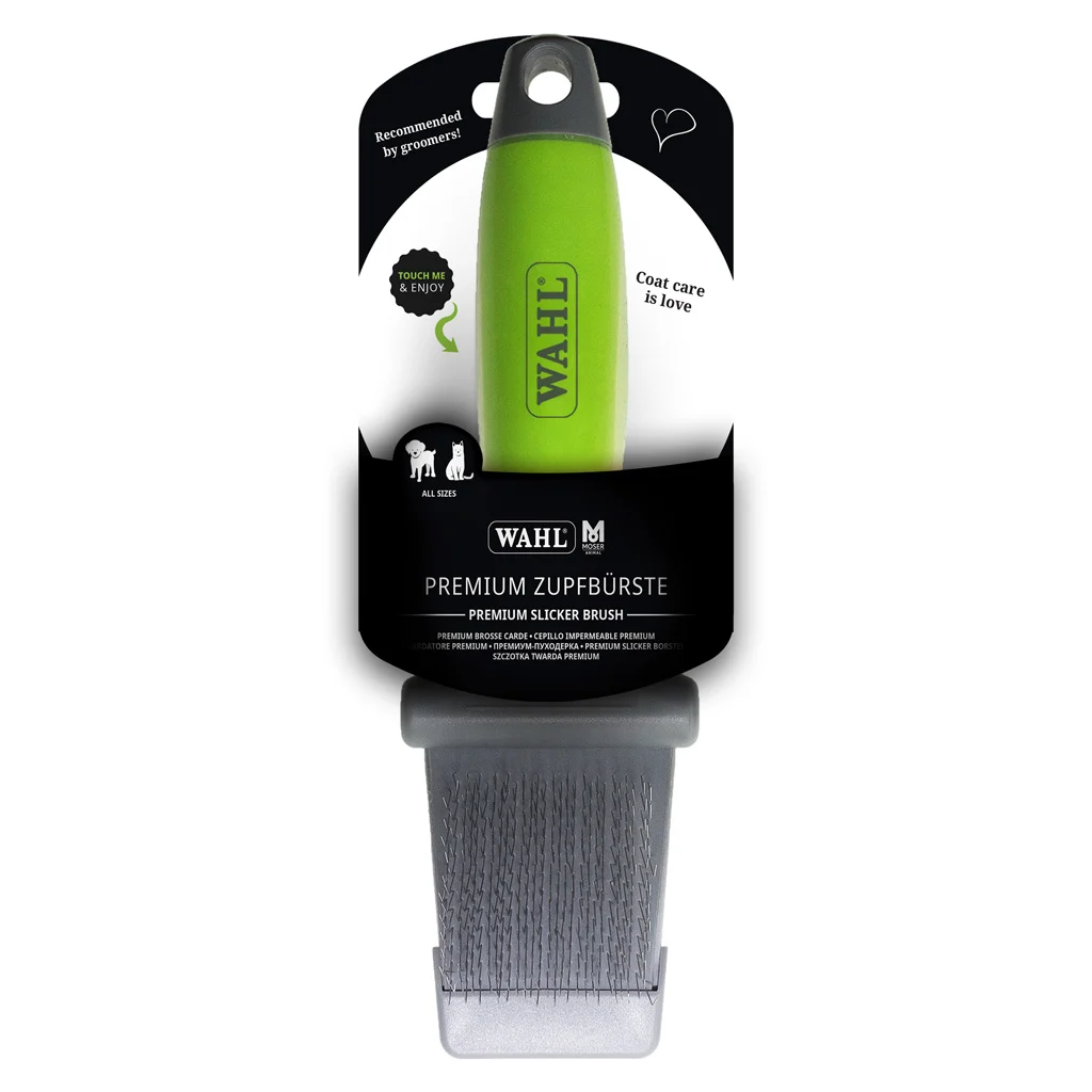 Perie slicker pentru păr lung și scurt – Wahl Premium Slicker Borstel - imagine 1
