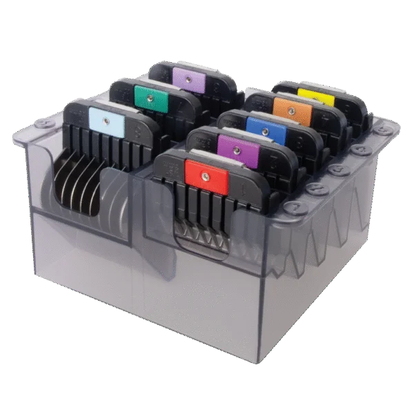 Set de piepteni distanțieri din oțel inoxidabil pentru KMC+, 8 bucăți, 3 până la 25 mm – Wahl
