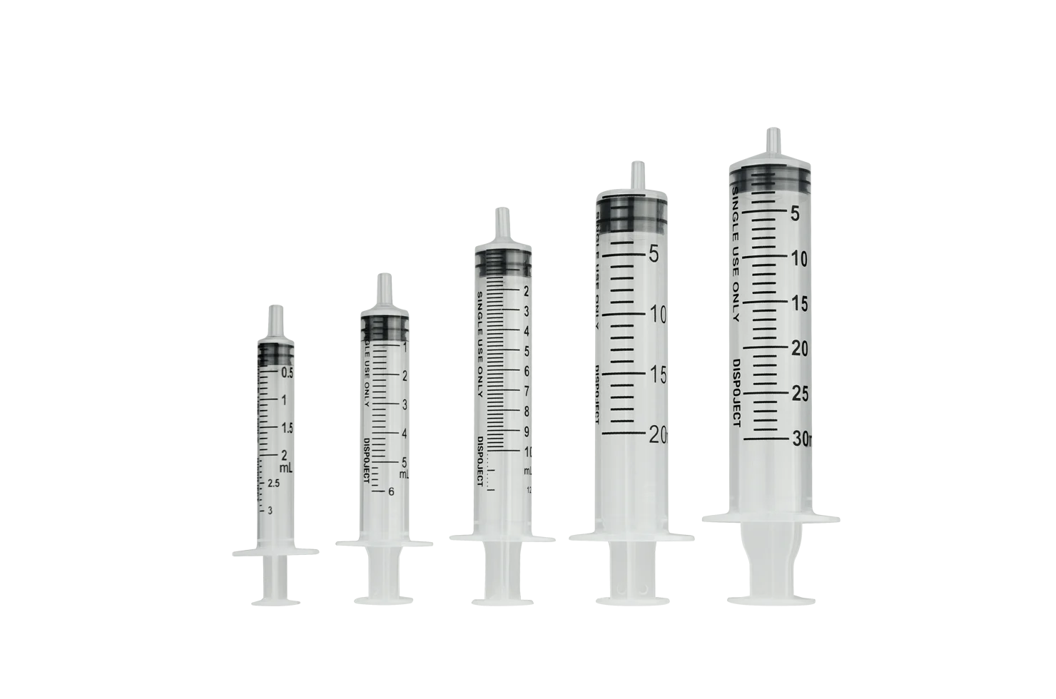 Seringă de unică folosință 2 până la 3 ml, cu trei componente și fără ac – Génia Dispoject - imagine 1