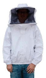 Jachetă apicolă din bumbac cu pălărie și voal, mărimea L – Hofman Pest Control - imagine 2