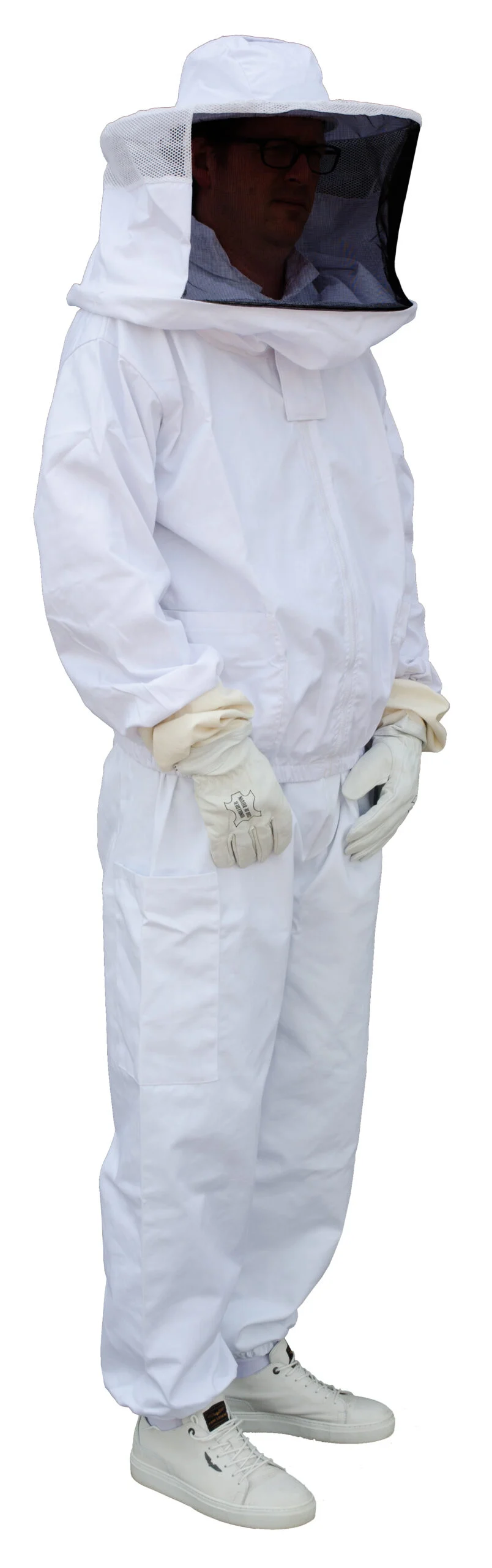 Jachetă apicolă din bumbac cu pălărie și voal, mărimea L – Hofman Pest Control - imagine 1