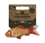 Pește de jucărie pentru pisici cu iarbă mâței – Wild Life Collection, pește auriu