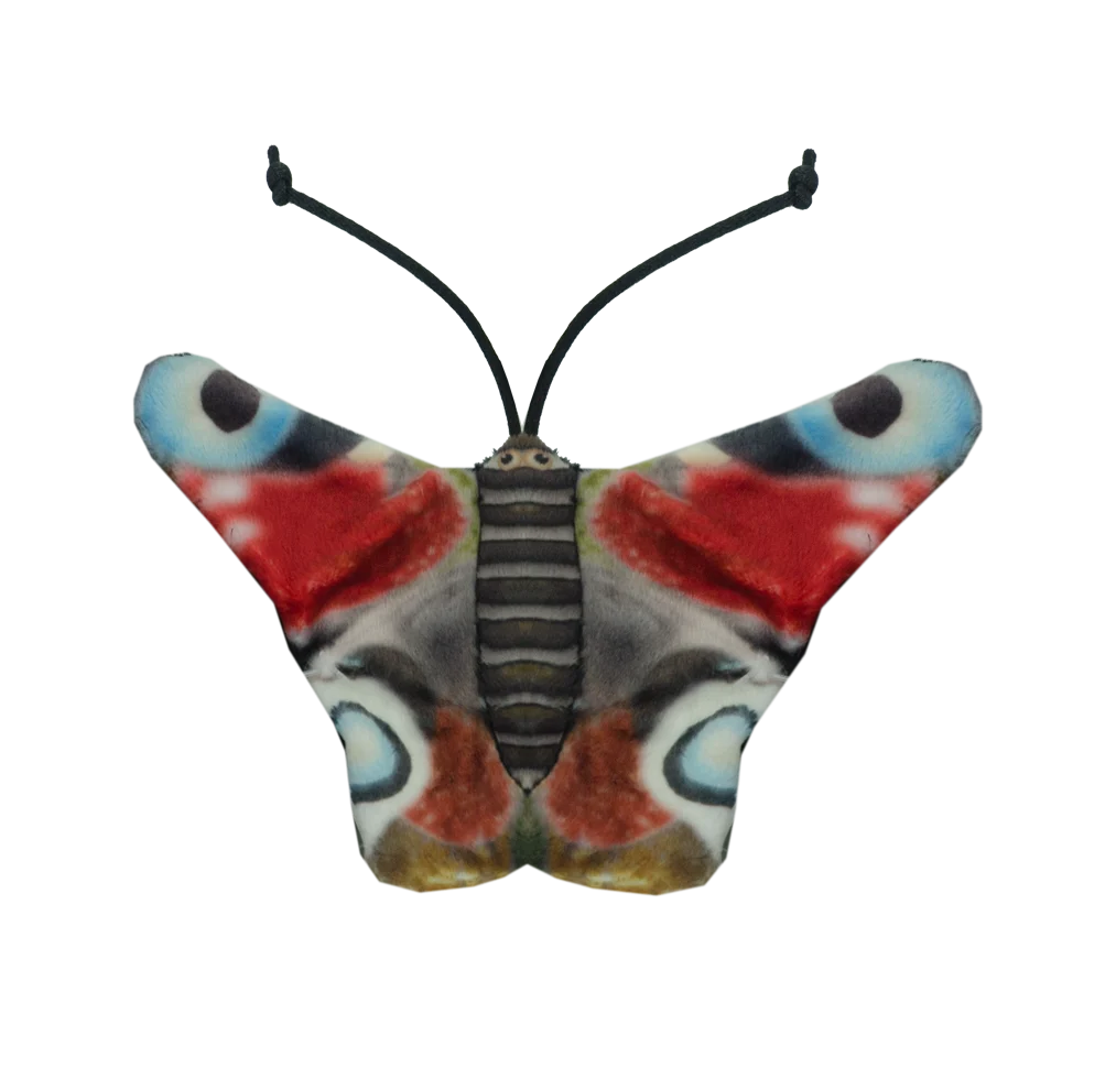 Fluture de jucărie pentru pisici, cu iarbă mâței – Wild Life Collection Cat Dagpauwoog - imagine 2