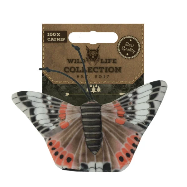 Fluture de joacă pentru pisici cu iarba-mâței – Wild Life Collection Cat, fluture amiral