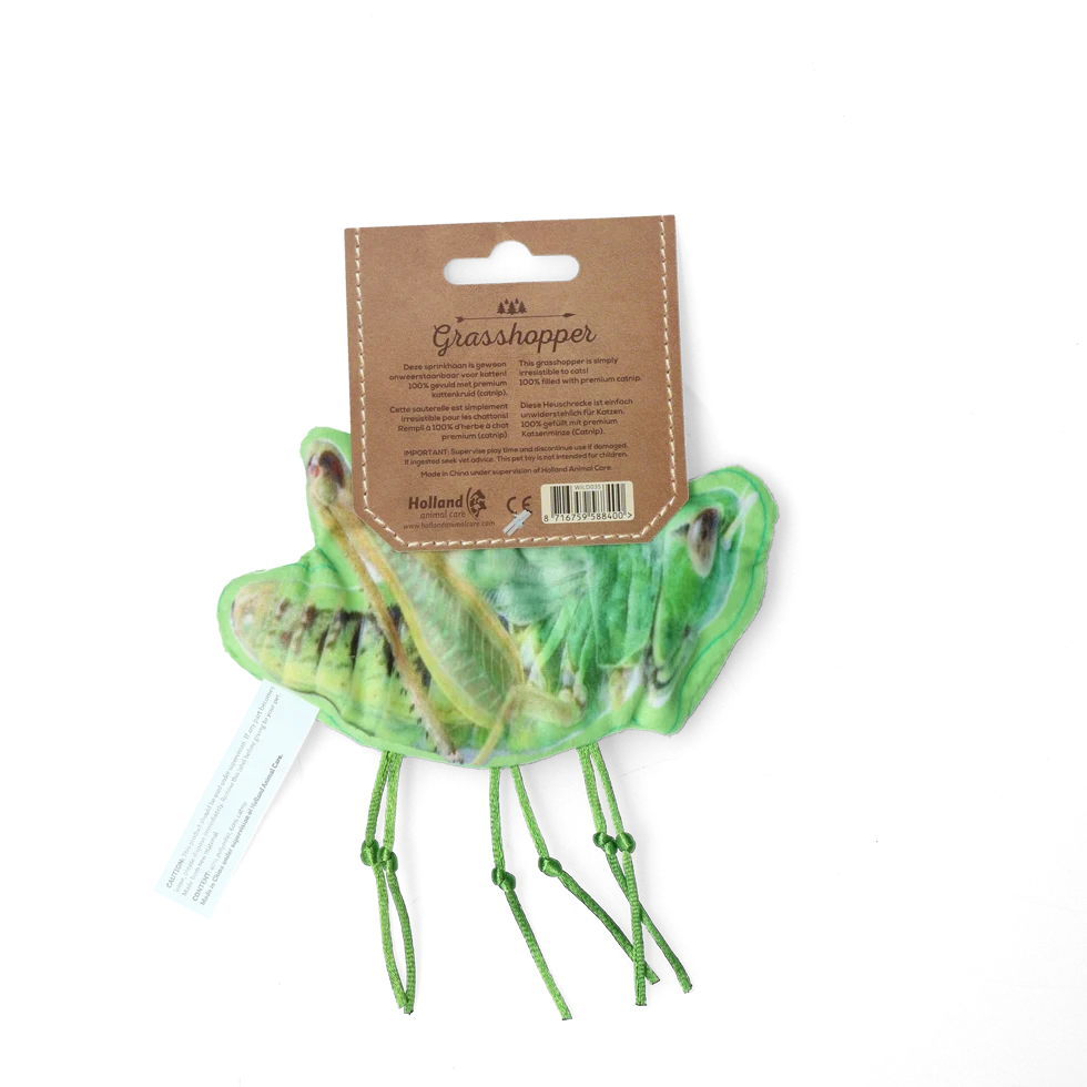 Jucărie pentru pisici în formă de lăcustă cu iarbă-mâței – Wild Life Collection Cat Sprinkhaan - imagine 2